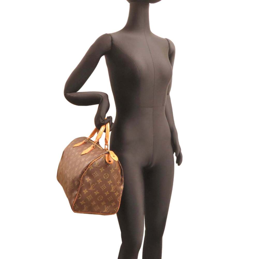 LOUIS VUITTON Brown Monogram Speedy 30 Boston Bag - Picture 8 of 9